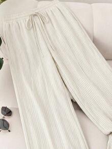 CosyJoli Pantalones de Pierna Ancha para Mujer Talla Grande, Estilo Casual de Negocios, Primavera-Verano, Playa, Día de San Valentín, Moda Elegante, Color Morado Raíz de Loto y Rosa, con Bolsillos. Pantalones de Playa, Vacaciones, Lavanda, Estudiantes Universitarios, San Valentín, Crucero, Pantalones de Verano para Mujer, Pantalones Holgados, Pantalones de Talla Grande para Mujer, Pantalones Casuales para Mujer - Multicolor 2 - Ver 2