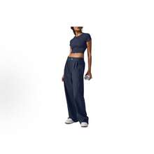 Alo Yoga Suit Up TROUSER Loose Soft Stretch High-Waisted Regular Straight Leg Suit Pants For Women - W51432R - View 3