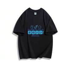 Camiseta de manga corta Star Street Comet Virtual Anchor para estudiantes, ropa de verano de talla grande, top para adolescentes, estilo 2D - Blanco - Ver 4