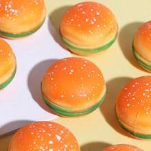2 món đồ chơi bóp mềm hình bánh hamburger đàn hồi chậm, đồ chơi giảm căng thẳng bằng chất liệu TPR, bánh bao hấp chân thực, đồ chơi bóp mềm hình bánh bao hấp đàn hồi chậm, bánh hamburger và bánh bao hấp mềm mại đàn hồi chậm, bánh bao hấp giảm căng thẳng đàn hồi chậm, bánh bao hấp giảm căng thẳng cho thanh thiếu niên - Nhiều màu - Xem 2