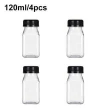 1pc/4pcs/10pcs -120ML/ 250ML/450ML-Leak-Proof Clear Plastic Juice Bottles - Perfect For Smoothies,Milk & Homemade Beverages - Juicing Containers - Clear - View 16