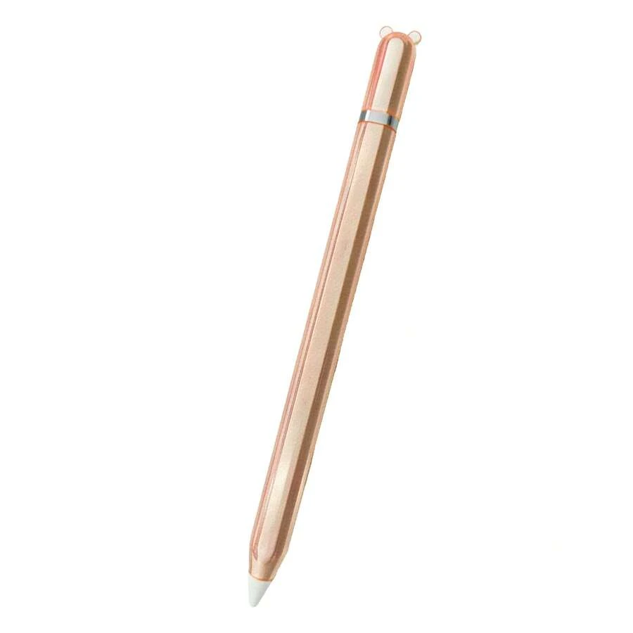 Animal Cartoon Design TPU Material Pen Case, Compatible With Apple Pencil Pro And Pencil 2nd Generation Protective Cover, Anti-Slip Accessory Compatible With Apple Drawing Pen - Translucent Orange - View 1