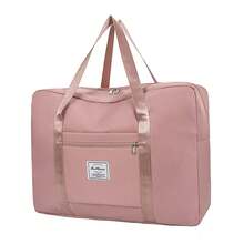 Large Capacity Foldable Travel Bag For Men And Women, Waterproof Handbag, Lightweight Storage Bag, Shoulder Bag For Gym And Yoga, Multipurpose Storage Bag, Portable For Business And Leisure Travel. - 軍綠色 - 查看 1