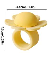 2pcs Cartoon Flower Door Knob Protector, Silicone Material Quiet Anti-Collision, Easy Installation - Flower Style - View 3