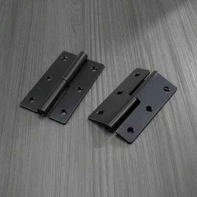 2 bản lề cửa tháo rời 2 inch, mạ điện đen, kích thước: 62*37*1.5mm, kèm 6 ốc vít 20mm, thích hợp cho tủ, cửa sổ, phụ kiện nội thất.
