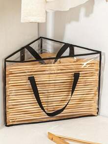 1pc Large Capacity Triangular Storage Bag, Single Hook Style Storage Bag, Clothing Storage Bag, Foldable Storage Bag, Suitable For Wardrobe Organization, Hooks And Other Items. With Handle, Ideal For Wardrobe, Tidy Laundry Room And Hook Storage. Suitable For Home Decor, Holiday Decor, Room Decor, Household Items, Bedroom Decor, Travel Essentials And Home Organization Essentials. - Multicolor - View 11