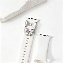 2pcs Zinc Alloy Watch Band Decorative Rings, Suitable For Apple Watch, Luxury Bowknot Design, Brilliant Shiny Texture, Easily Accessorize Your Wrist Fashion, Enhance Your Stylish Outfit (Watch Band Not Included) - Mouldless - View 14