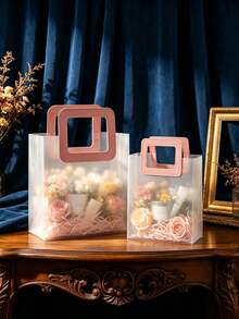 1/10pcs, Matte Gift Bags Are An Ideal Choice To Convey Your Heartfelt Message. Made Of High-Quality Transparent PVC Material, - Multicolor - View 2