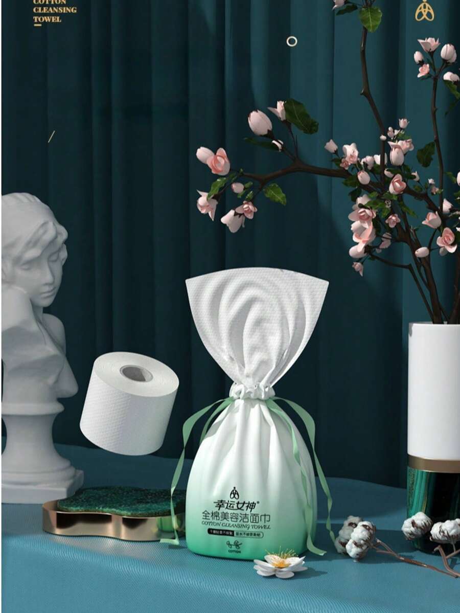 Khăn lau mặt dùng một lần dạng cuộn, chất liệu mềm mại, mịn màng như ngọc trai, dày dặn và thân thiện với da. - Một tập - Xem 1