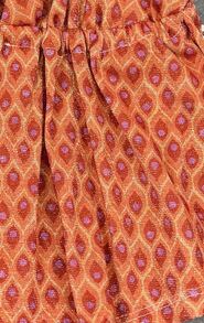 Top de mujer  Fiesta    Bajo con volante  y con brillo  diario para    verano talla unica para una s m - Naranja - Ver 5