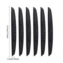 6pcs Car Body Protection Stickers, Edge Protector, Mirror Anti-Collision & Scratch Protector, Protect Your Car Doors - Side Protection Devices And Mirror Covers, Self-Adhesive, Durable, Scratch-Resistant, Self-Adhesive Protective Film, Durable Material, High-Quality Adhesive, Bumper Protection, Car Enthusiasts, Auto Detailing - 6Pcs - View 3