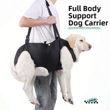 Full-Coverage Abdominal Support Vest Designed For Senior, Disabled, And Injured Dogs, Suitable For Dogs Needing Mobility Support. Durable, Adjustable Straps Ensure A Secure Fit. Helps With Standing, Walking, And Stair Climbing Recovery. Made Of High-Density, Wear-Resistant, Breathable Material. Perfect For Daily Exercise And Rehabilitation Training. An Essential Pet Recovery Aid For Pet Owners To Help Their Furry Friends. Available In 7 Colors Including Black And Camouflage Blue, From Smallest S To Largest XXL. - Multicolor - View 10