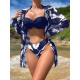 Azul y blanco