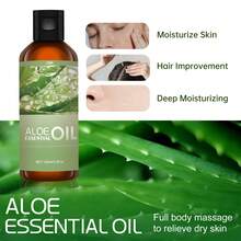 LISM 100ml/30ml Bottle Premium Aloe Vera Essential Oil, 100% Natural, Suitable For Diffuser, Humidifier, Natural Style | Nourishing Oil, Suitable For Home, Car, Rattan Diffuser And Lamps | Ideal For Aromatherapy, Humidifier | Holiday Gift - Aloe Vera Essential Oil - View 4