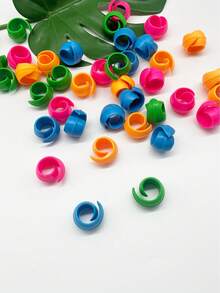 10 piezas de Portacarretes de hilo de silicona, abrazaderas para carretes, previenen el enredo del hilo, organizadores de hilo reutilizables y de colores (azul/rosa/verde/naranja), adecuados para máquinas de coser, máquinas de bordado y accesorios de costura artesanal - Carrete de silicona - Ver 5