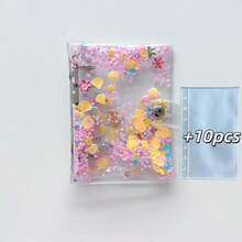 A6 Size Transparent Colorful Spiral Sticker Folder / Sticker Album / Storage Album / Sticker Book, Japanese Style Sticker Storage Bag, Separation Board, Release Paper / School Supplies, New Semester Essential Stickers, Planner Lovers, Sticker Collectors, Students, Office Workers, Stationery Organizers, DIY Creators - Multicolor - View 21