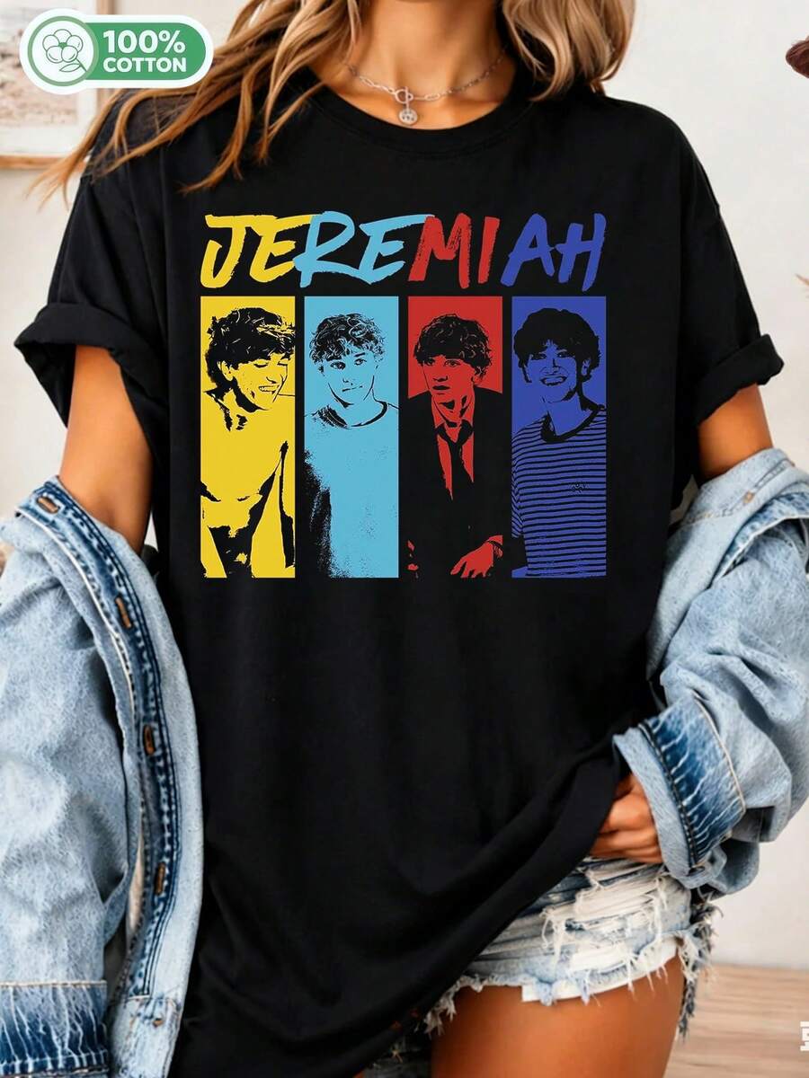 Vintage Jeremiah T-Shirt, Summer Romance T-Shirt, Cousins Beach T-Shirt, TSITP Conrad Fisher T-Shirt, Team Conrad T-Shirt - Black - View 1