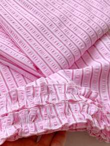 Pantalones a rayas rosas para mujer, vacaciones de verano - Rosa 3 - Ver 7