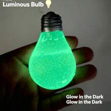 1pc Malt Sugar Glow Bulb, Soft Slow Rising Sensory Relaxation Squeeze Toy, Glows In The Dark, Portable Hand Relaxation & Stress Relief Accessory - Random Colors and Styles - View 5