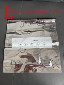 60 piezas de bolsas de almacenamiento de alimentos reutilizables de aluminio antibacteriano, bolsas congeladoras con cierre hermético, aptas para microondas, adecuadas para la conservación y organización de alimentos - Ver 12