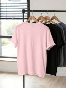 playeras de hombreManfinity Hypemode Camiseta casual de hombre con estampado simple de conejo de dibujos animados - Blanco - Ver 2