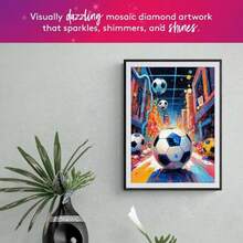 1件成人5D钻石画套装,水晶水钻艺术品,圆形钻石DIY,适合初学者和爱好者,马赛克墙面艺术装饰,无框家居墙面装饰礼品,适用于卧室、客厅、节日礼物 - 無框 - 查看 4