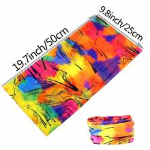 Bộ 6 món phong cách nghỉ dưỡng tươi sáng, không đường may, bao gồm băng đô, khăn quàng cổ, khẩu trang mùa hè, thích hợp cho đạp xe, lái xe địa hình, trượt tuyết, khăn che cổ thoáng khí, thích hợp cho chạy bộ, leo núi, yoga. Thích hợp cho Ngày Valentine, Ngày của Mẹ. - Nhiều màu - Xem 3