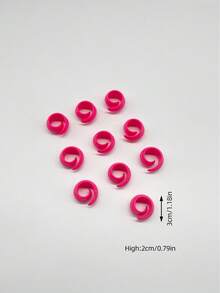 10 piezas de Portacarretes de hilo de silicona, abrazaderas para carretes, previenen el enredo del hilo, organizadores de hilo reutilizables y de colores (azul/rosa/verde/naranja), adecuados para máquinas de coser, máquinas de bordado y accesorios de costura artesanal - Carrete de silicona - Ver 10