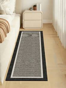 1pc Diatomaceous Earth Kitchen Mat, Dark Gray With Beige Thin Frame And Black Gray Outer Edge, Absorbent Non-Slip Stain-Resistant, Decorative Foot Mat For Kitchen, Bathroom, Entryway, Living Room, Hallway, Anti-Slip Door Mat - Multicolor - View 8