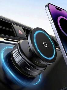 磁吸車用手機支架 360度自由旋轉可調節 適用於汽車與居家直播 MagSafe 手機架 駕駛導航與公路旅行必備 飛行旅行適用 相容所有智慧型手機 適合送給家人朋友的禮物 - 多色 - 查看 3