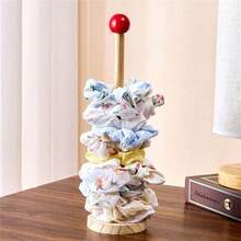 Wooden Hair Tie Organizer Rack, High-Quality Hair Accessories Display Stand For Scrunchies, Hair Clips, Hair Claw - Multicolor - View 9
