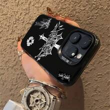 Funda para móvil con elegante diseño de grafiti, compatible con Samsung, Apple, VIVO, OPPO, , ,  y Honor. Fabricada en TPU, ofrece protección contra golpes y caídas. Un regalo ideal para amigos y familiares. - Negro - Ver 5