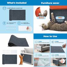 Catify Cat Scratcher, Fun Interactive Scratchers, Posts, Poles, Claw , Furniture Saver Indoor Play Support Natural Cat Behaviors Heavy Duty - Gray, 39.4 X 15.8 - Khung màu xám, kích thước 39,4 x 15,8 inch. - Xem 1