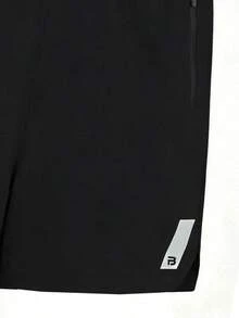Driftmere Men's Outdoor Sports Quick-Dry Shorts, Elastic Waist Printed Design, Suitable For Fitness, Basketball, Running, Workout - Black - View 7