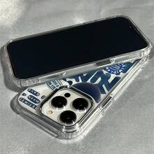 Funda para Teléfono: Ilustración de Coche de Lujo Transparente con Lente Electroplateado, Adecuada para 17/17 Pro/17/16/15/14/12/11/13 Pro Plus, Funda de Protección, Regalos de Festival para Parejas, Amigos, Familia, Ti, Duradera, Antigolpes, a - Plateado - Ver 3