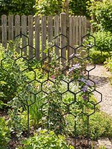 Honeycomb Shaped Plant Climbing Trellis, Outdoor Potted Plant Support Rack, Rust-Resistant Plastic Frame Suitable For Potted Vines And Flowers, Space-Saving Indoor/Outdoor Garden Support - A - View 5