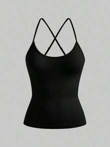 3 pares de camisetas sin costuras y versátiles para mujeres, combinación de negro, blanco y beige suave y ajustada como camisetas interiores - Multicolor - Ver 11