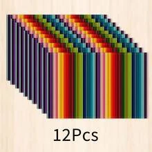 1 pieza Mantel individual de lino, tapete para desayuno, posavasos de café, base para tazón, accesorio de cocina, fácil de limpiar, mantel para comedor, apto para hogar, restaurante, decoración de comedor, regalo de vacaciones, regalo para amigos, juego de múltiples piezas - Multicolor - Ver 21