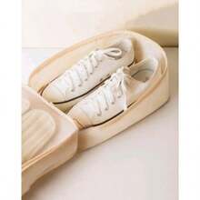 Borsa da viaggio grande e impermeabile per scarpe, borsa per scarpe portatile con cerniera, borsa da viaggio unisex, accessorio da viaggio, pratico e portatile. - Beige - Visualizzare 5