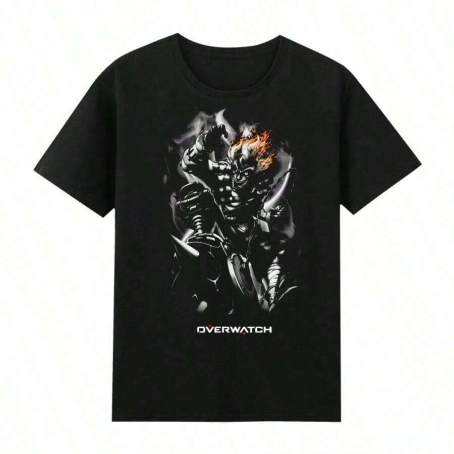 Cute Unisex Premium Casual T-Shirts, COOL SUMMER 2025, Luxury Short Sleeve T-Shirts For Men And Women, Soft Cotton Loose Fit Clothing, Novelty, Luxury Summer T-Shirt For Men With Graphic Print - 黑色 6 - 查看 1