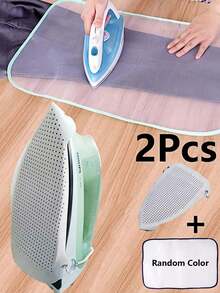 1pc 0.2mm Thick Heat Resistant Silicone Iron Rest Pad, Durable Easy Install Iron Protective Cover For Flat Iron & Ironing Board, Multifunctional Household Storage Organizer, Multipurpose Kitchen Bedroom Travel Beach Decor, Perfect Mother's Day Gift - A - View 3