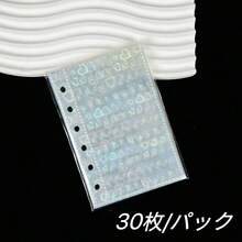30pcs A7 Laser Holographic Inserts, Heart-Shaped Rainbow Fireworks Glass Shards Pattern, Colorful Transparent Inner Pages IDOLME, PP Material Transparent Inner Pages, Removable Sticker Sheets, 30 Sheets Transparent Replacement Inserts, 3D Embossed Sticker Book, Sticker Album, A7 Laser Holographic Loose-Leaf Photo Album Refills, Suitable For K-Pop Albums, Scrapbooks, Sticker Books, DIY Planners, Savings Binders, Agenda Planners, Notebooks, Back To School Supplies, Holiday Season Stationery - A7 - View 12