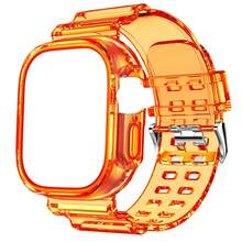 BEIMUSON Funda protectora transparente todo en uno para Apple Watch Ultra, Series 11/10/9/8/7/6/5/4/3, cobertura completa a prueba de golpes, carcasa blanda, ligera y duradera, instalación sin herramientas - Multicolor - Ver 12