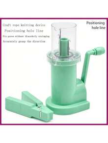 1件装 EDCUEBE7 手摇式编绳器，多色可选，适用于DIY项链、珠宝、毛线装饰，适合初学者，节日礼物 - 編繩器 - 查看 7