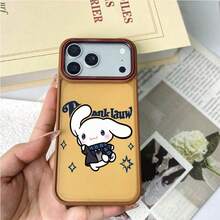 SANRIO スマホケース滑り止め落下防止for苹果16ProMax/16Plus/16Pro/16/15ProMax/15Plus/15Pro/15/14ProMax/14Plus/14Pro/14/16E/13ProMax/13Pro/13/12ProMax/12Pro/12/11ProMax/11耐衝撃滑り止めはんとうめい - 沙漠金 - チェックする 1