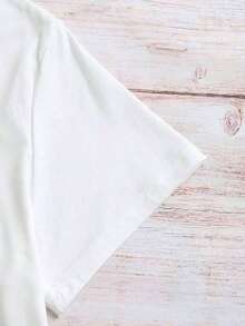 Casual Camisole With A Fresh Summer Lemon Slice Print. Women's Summer T-Shirts, Printed, Loose And Lightweight. Suitable As A Gift. Women's T-Shirt. Blouses > Elegant. Boho Chic. Soft, Breathable And Comfortable Women's Top, Ideal For Spring, Summer And Autumn, Perfect For Vacations, Travel And Everyday Wear. - 白色的 - 查看 5