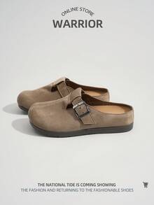 WARRIOR 1双女士运动休闲拖鞋，小众时尚百搭轻便软底舒适休闲鞋，适合户外行走 - 卡其色 - 查看 3