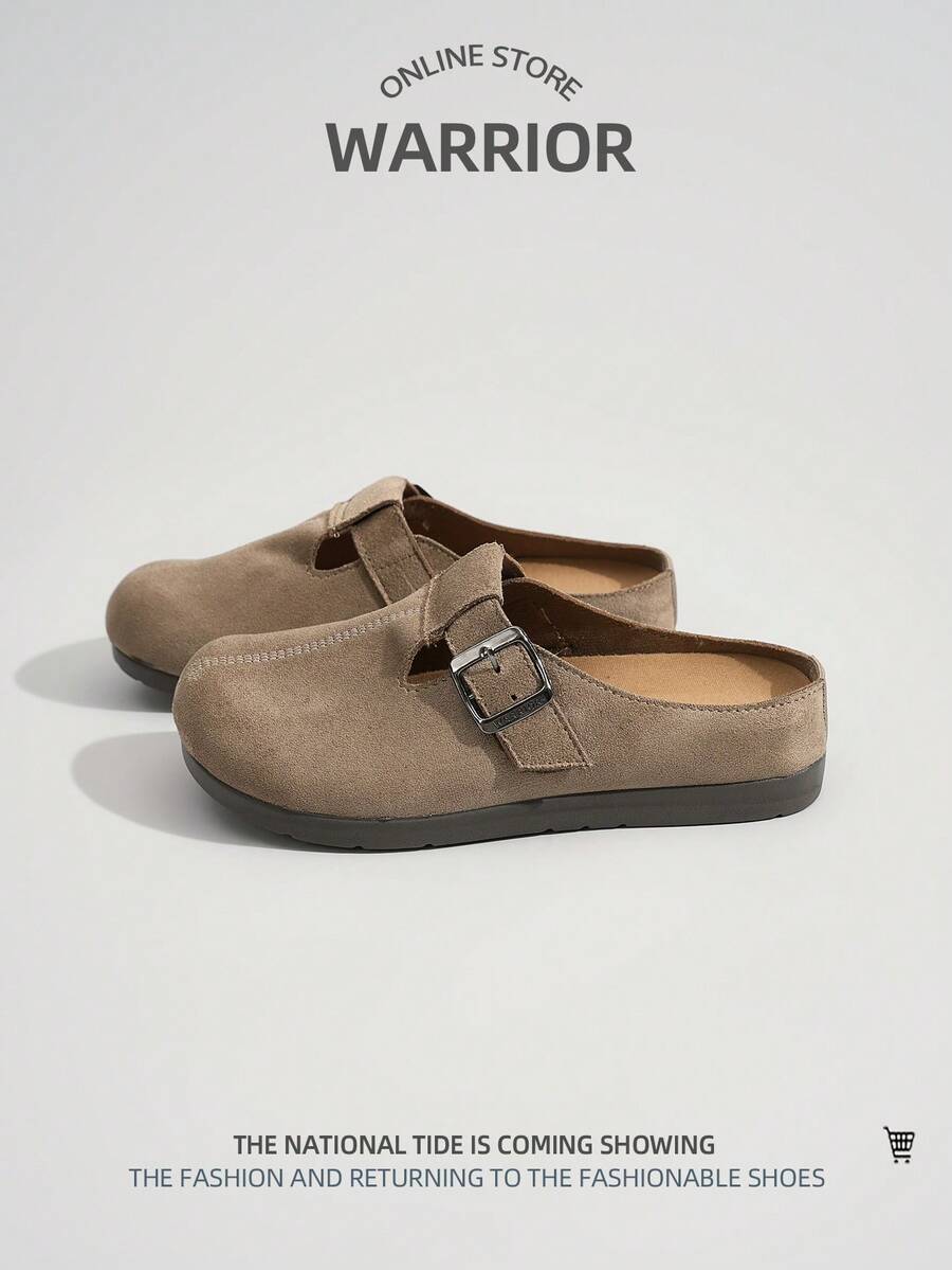 WARRIOR 1双女士运动休闲拖鞋，小众时尚百搭轻便软底舒适休闲鞋，适合户外行走