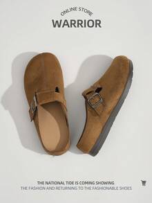 WARRIOR 1双女士运动风套脚鞋，时尚百搭轻便软底舒适休闲户外步行鞋 - 駝色 - 查看 5