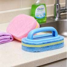 1 pieza Limpiador mágico multiusos - Cepillo para cocina, baño, piso, azulejos, ollas - brocha de esponja - Ver 6